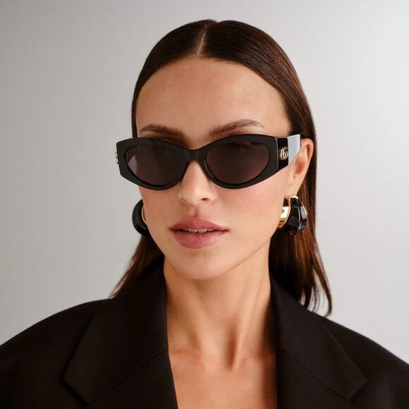 NEW GUCCI SUNGLASSES BLACK WOMEN EYEWEAR GUCCI GG1401S 001